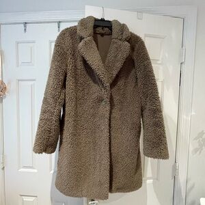 Cozy Brown Faux Fur Coat
